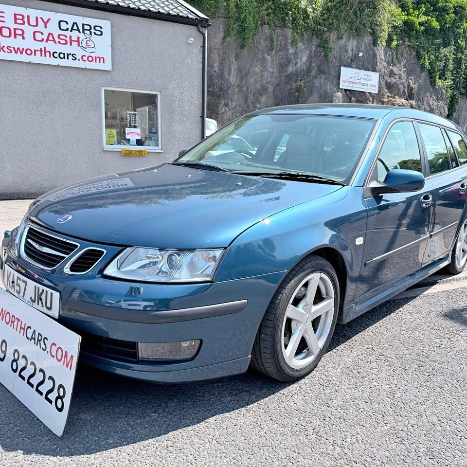 2007 Saab 9-3 2.0t aero sportwagon 5dr petrol manual*fsh 10 stamps*1 lady owner*very low mileage*