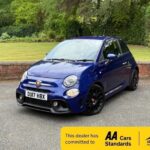 2017 Abarth 595 1.4 T-JET 145 3DR 93K (BLUE) F.S.H 1 LADY OWNER HATCHBACK Petrol Manual
