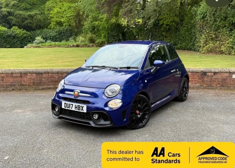 2017 Abarth 595 1.4 T-JET 145 3DR 93K (BLUE) F.S.H 1 LADY OWNER HATCHBACK Petrol Manual