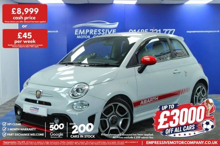 2018 18 ABARTH 595 1.4 T-JET HATCHBACK 3DR PETROL MANUAL EURO 6 (145 PS)