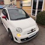 2009 Abarth 500 1.4 Turbo Pearl White Red Leather 3 Door Low Insurance Group